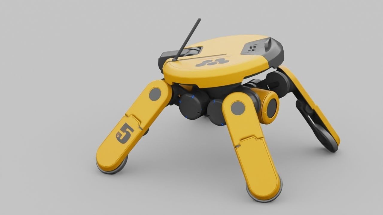 PLANET EXPLORER DROID rigged 3D model_4