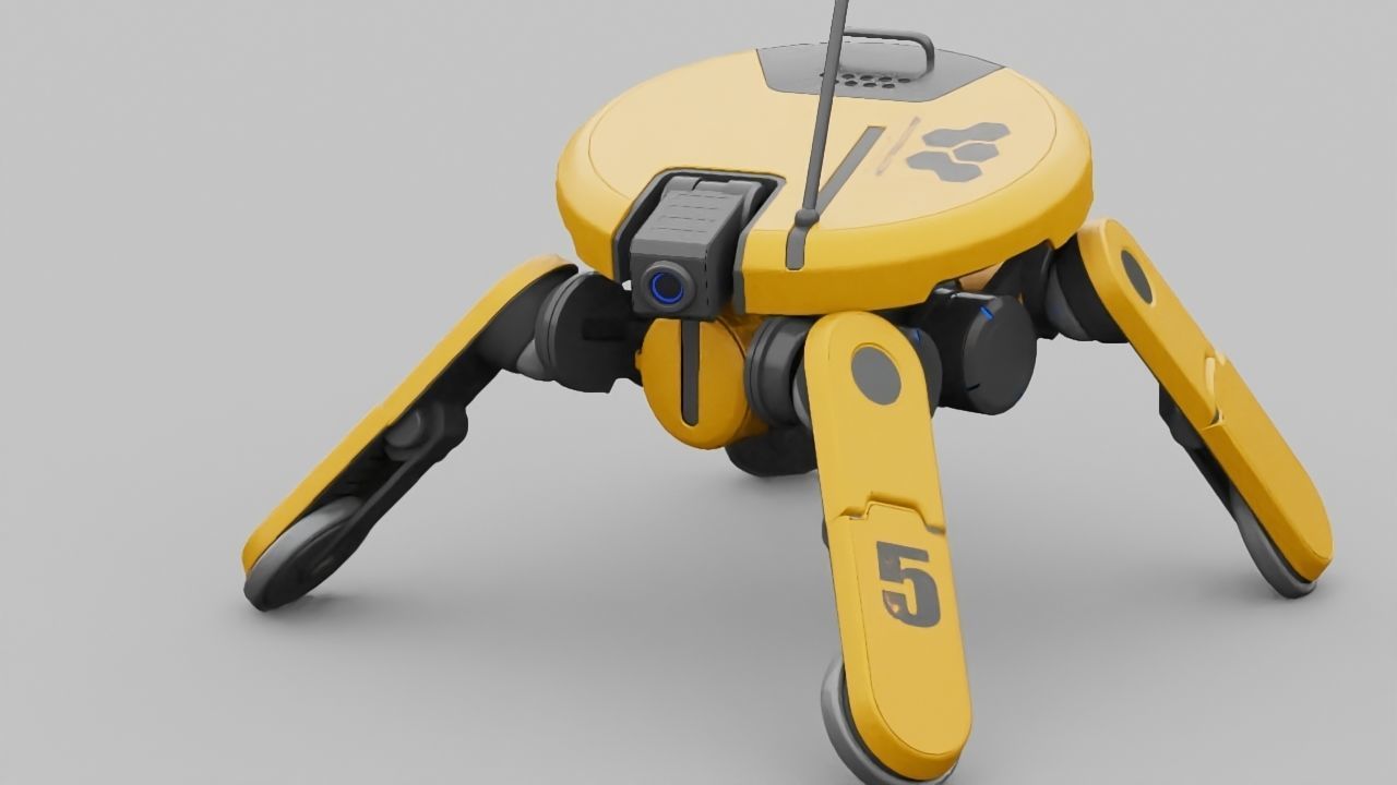 PLANET EXPLORER DROID rigged 3D model_15