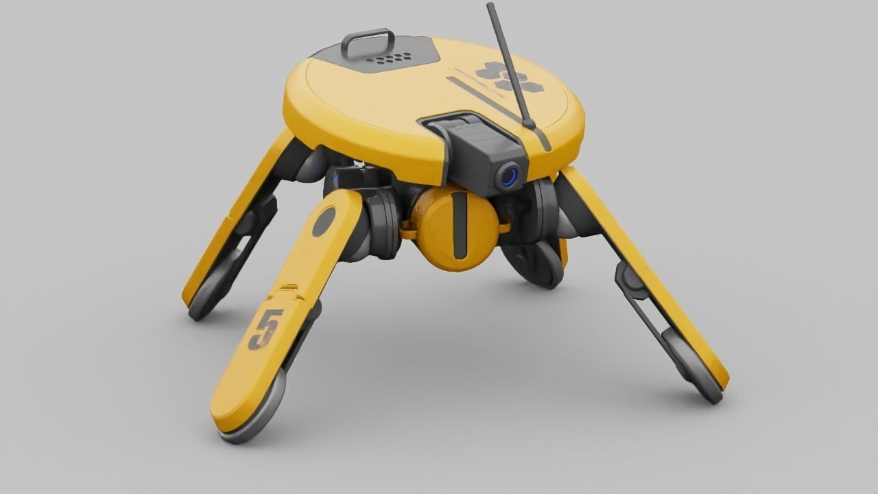 PLANET EXPLORER DROID rigged 3D model_13