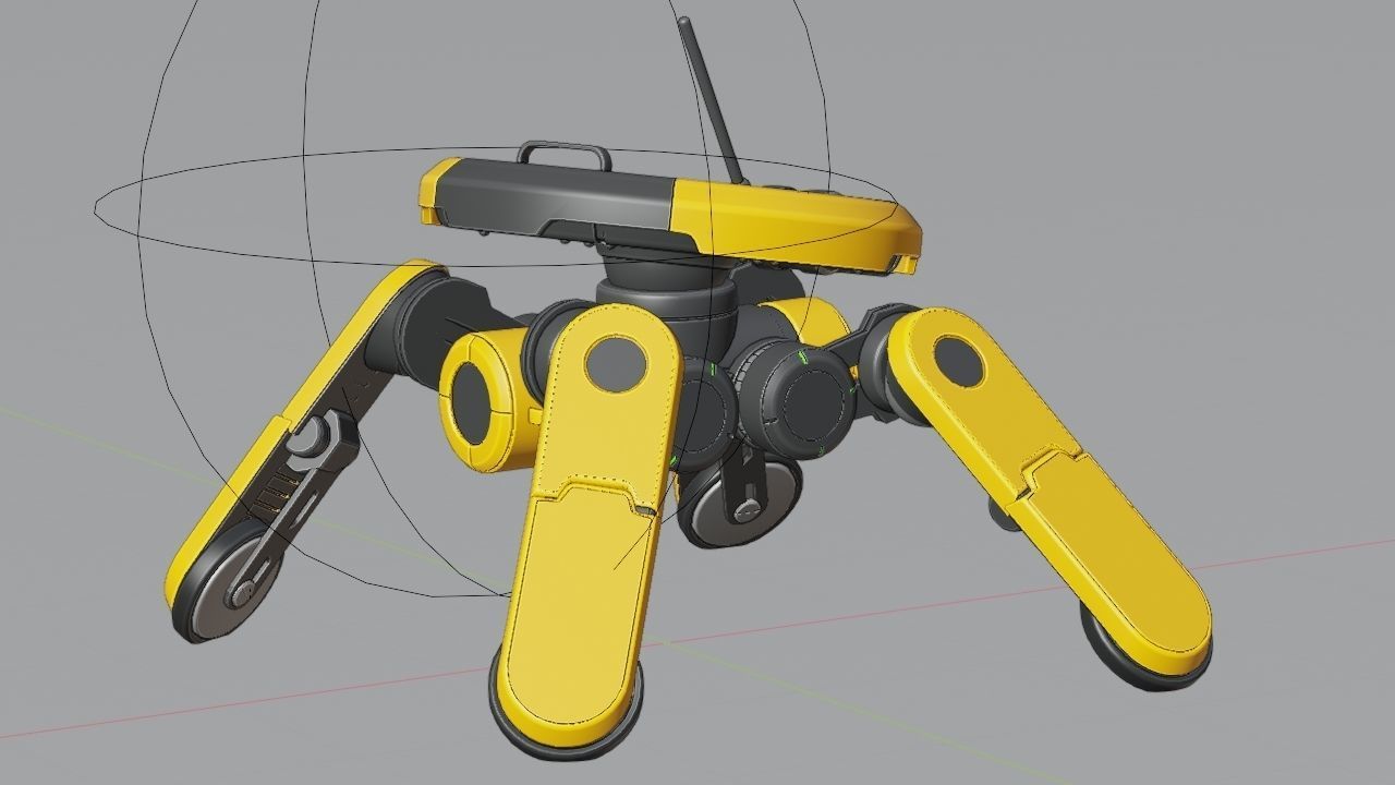 PLANET EXPLORER DROID rigged 3D model_40