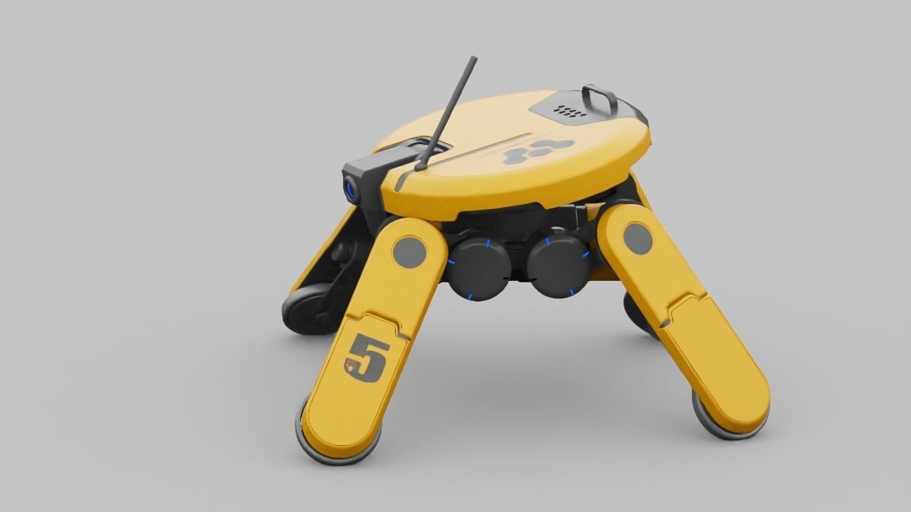 PLANET EXPLORER DROID rigged 3D model_2