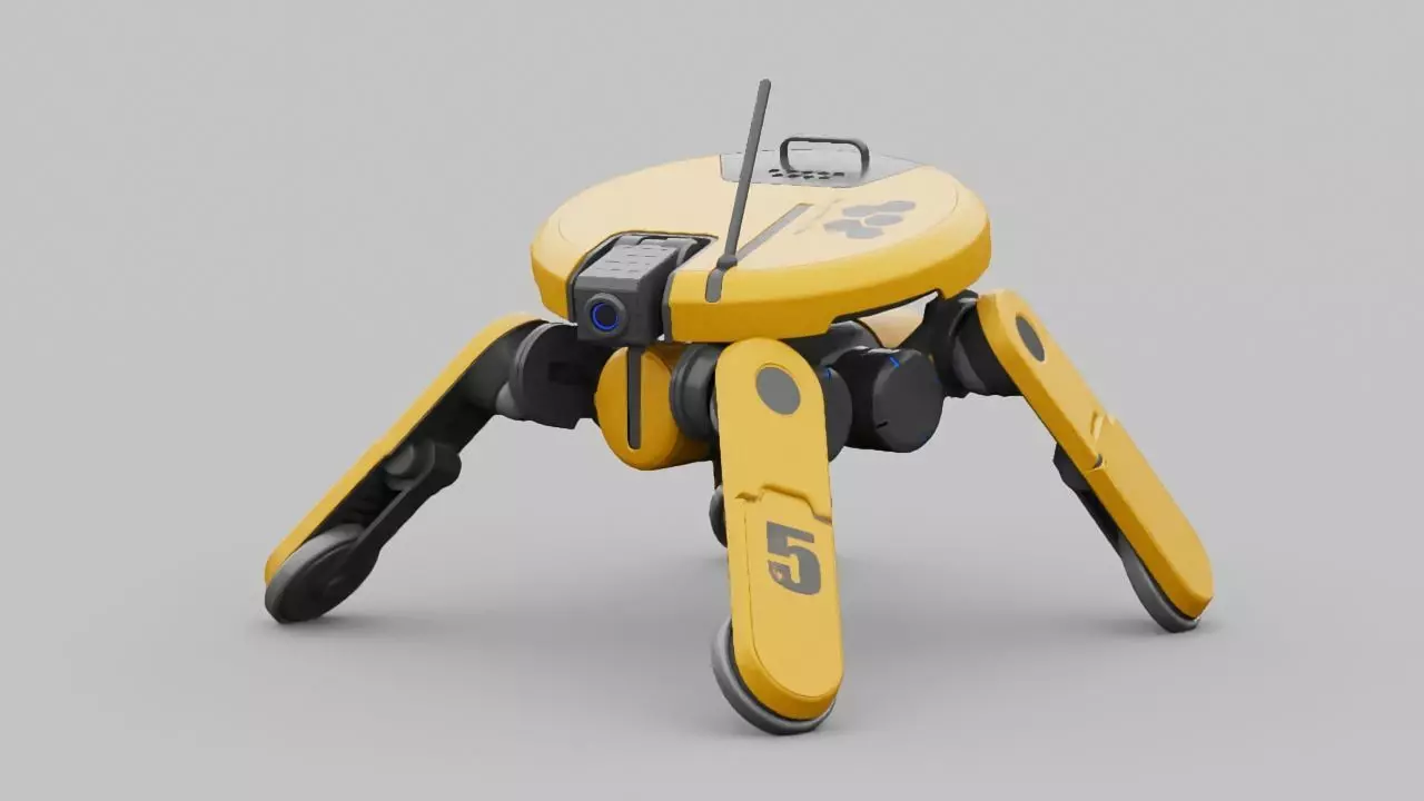 PLANET EXPLORER DROID rigged 3D model_0