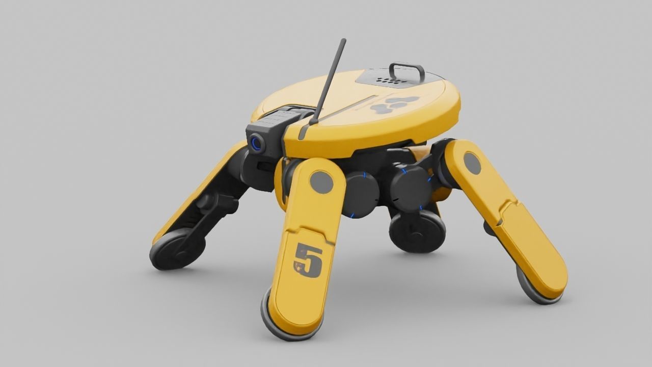 PLANET EXPLORER DROID rigged 3D model_1