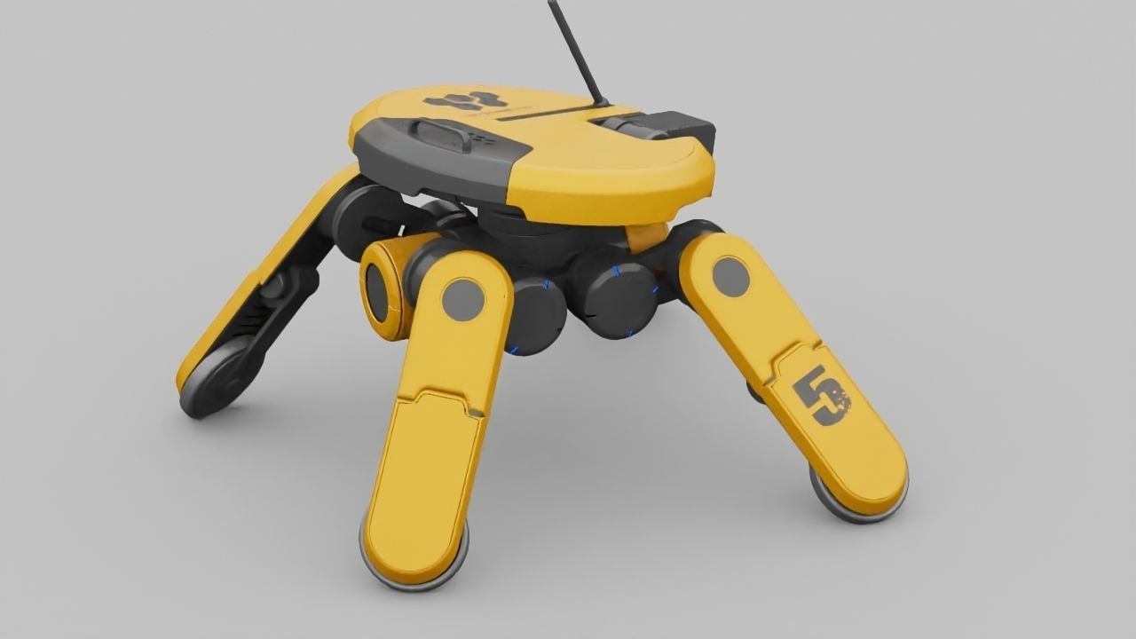 PLANET EXPLORER DROID rigged 3D model_9