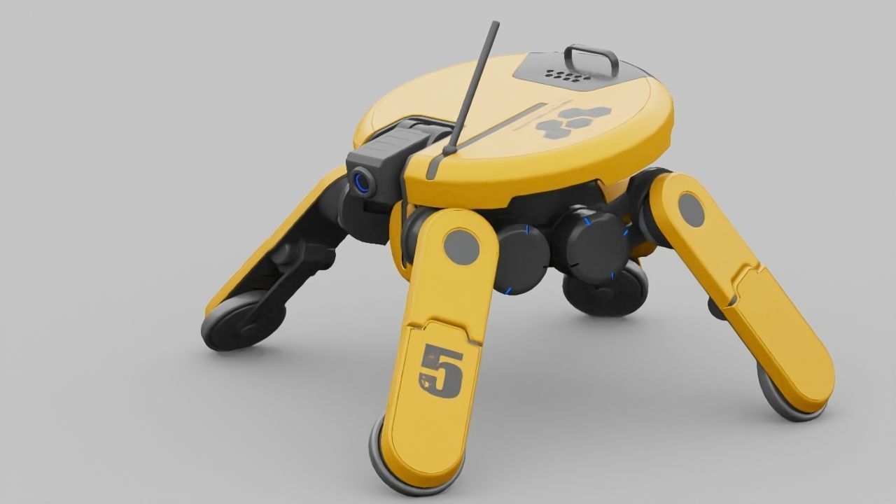 PLANET EXPLORER DROID rigged 3D model_16