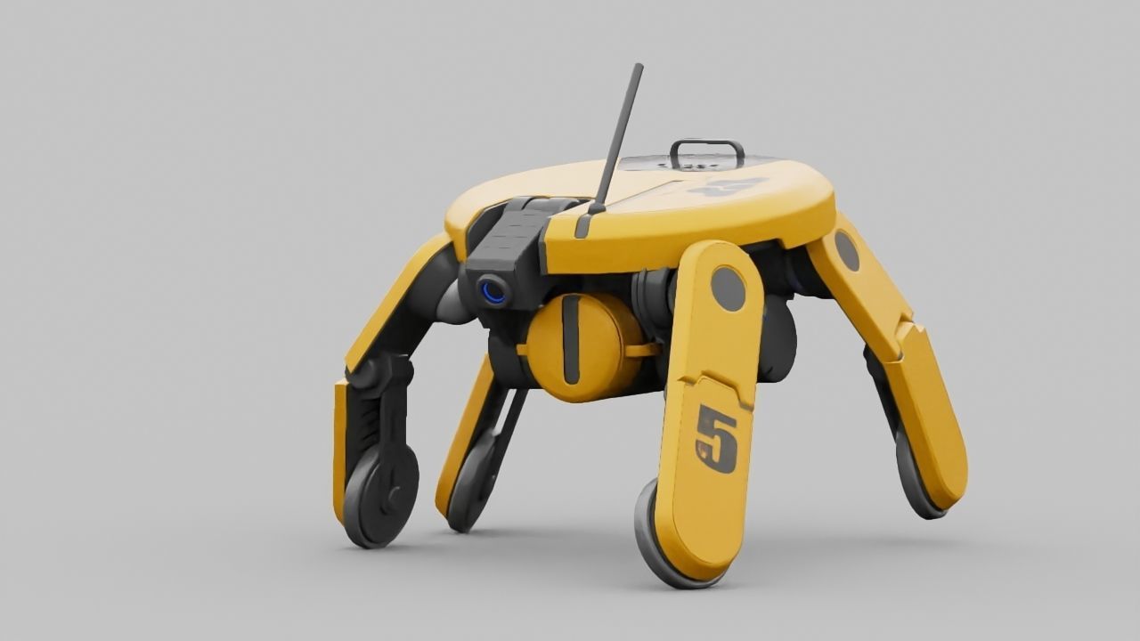 PLANET EXPLORER DROID rigged 3D model_21