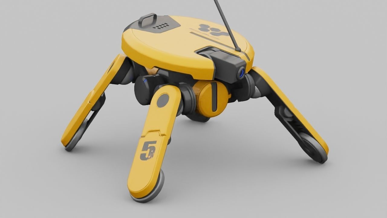 PLANET EXPLORER DROID rigged 3D model_12