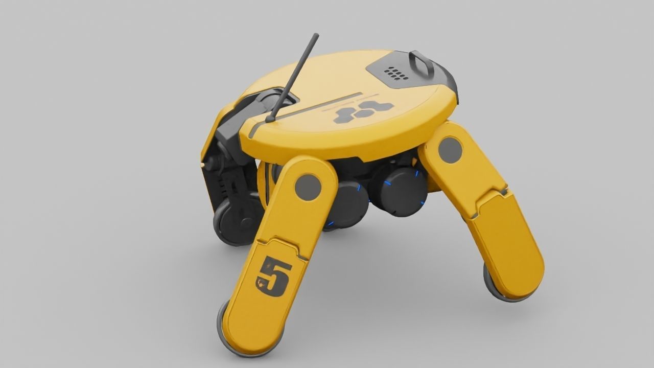 PLANET EXPLORER DROID rigged 3D model_22