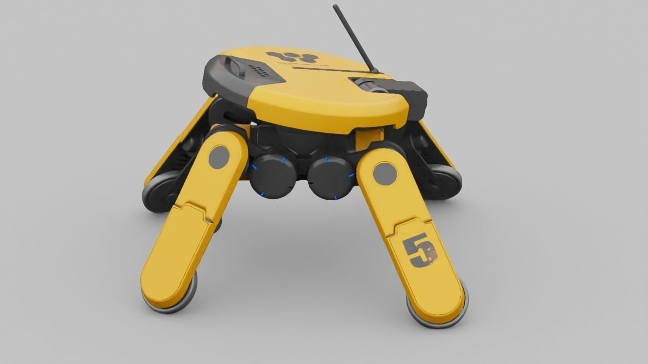 PLANET EXPLORER DROID rigged 3D model_10