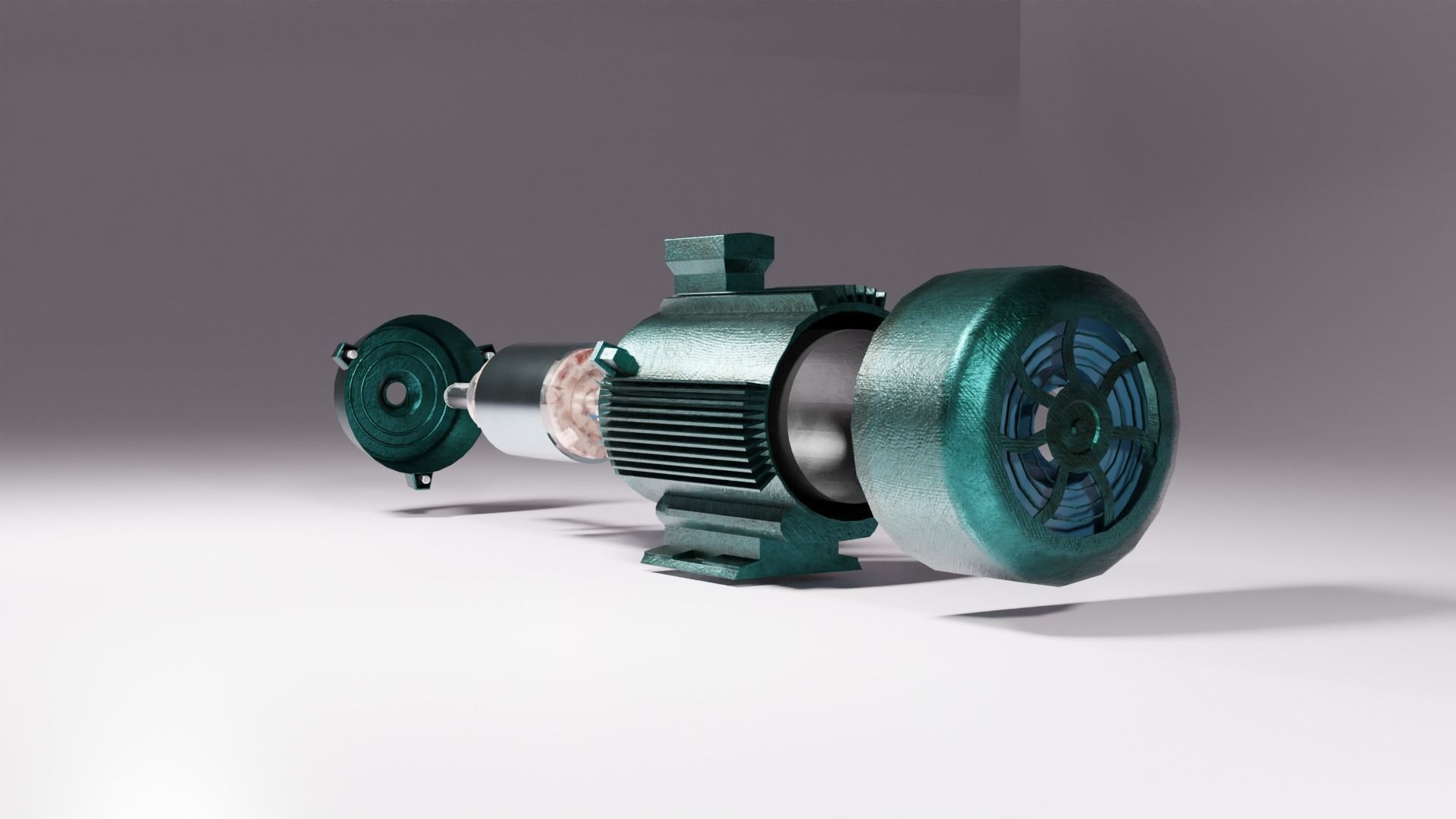 3 Phase synchronous  motor  3D model_3