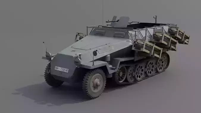 SdKfz Wurfrahmen 251 Half-track multiple rocket launcher