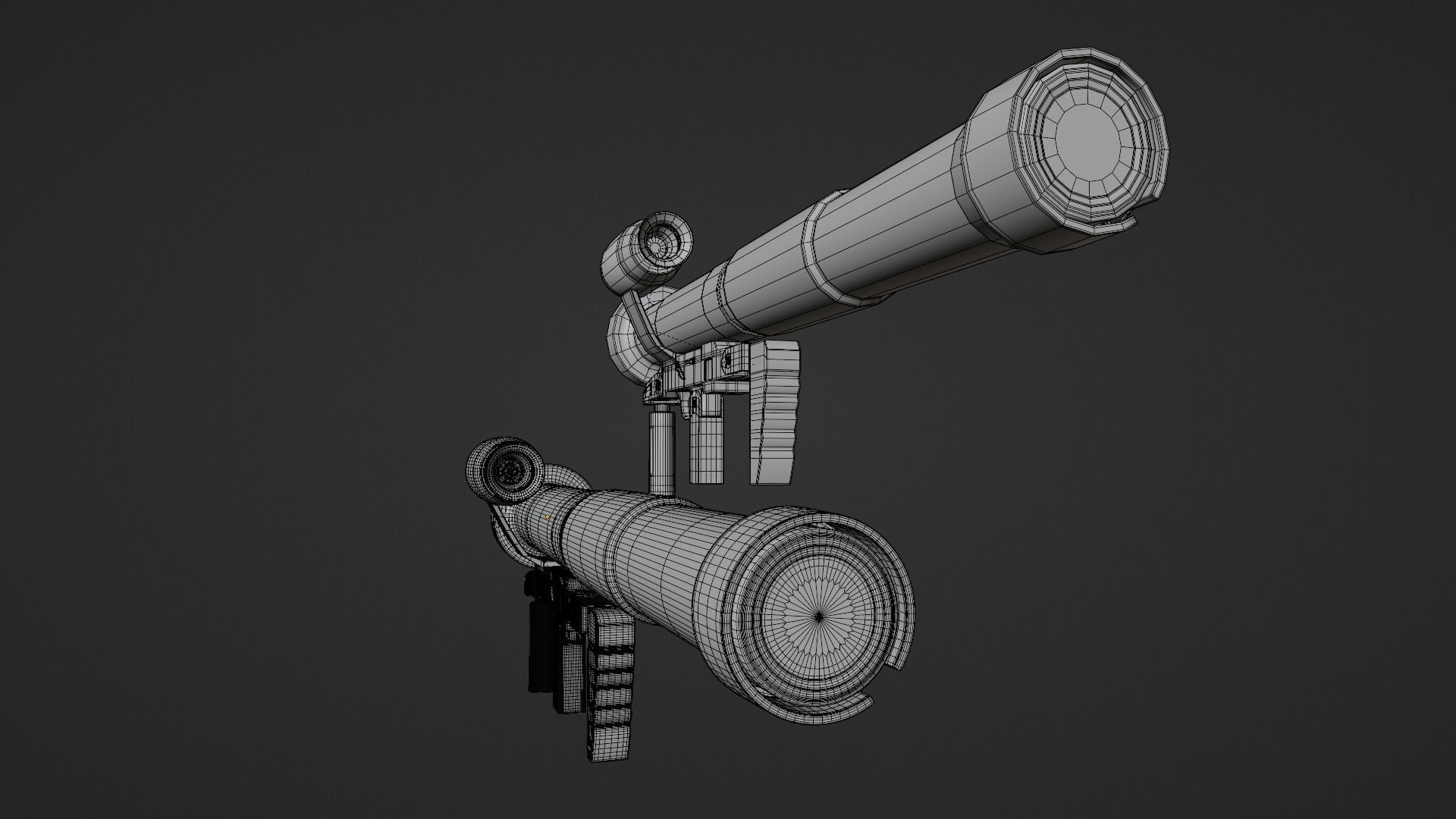 Panzerfaust 3 - German modern anti-tank weapon Low-poly 3D model_16
