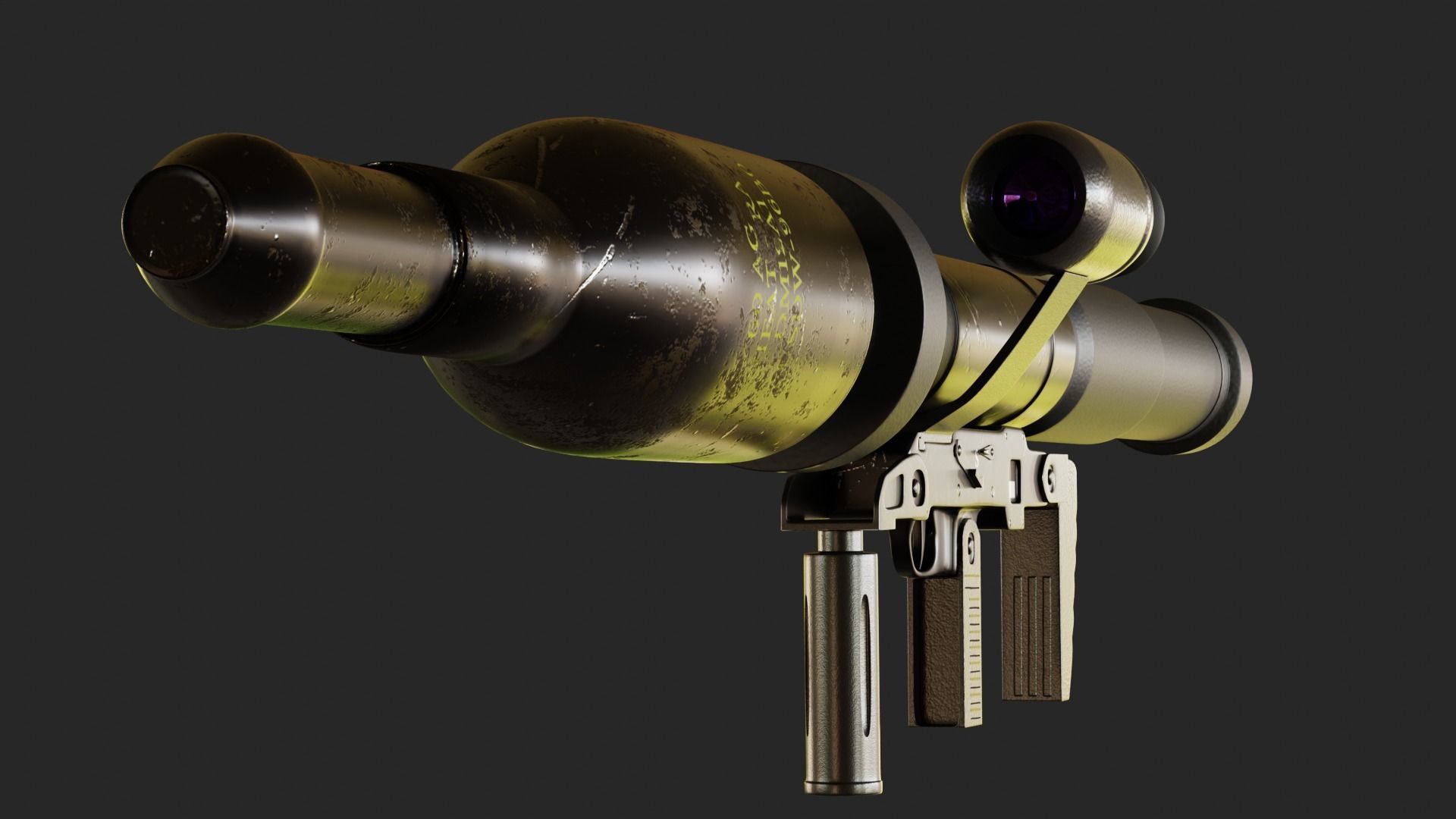 Panzerfaust 3 - German modern anti-tank weapon Low-poly 3D model_12