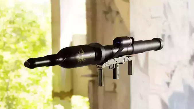 Panzerfaust 3 - German modern anti-tank weapon Low-poly 3D model
