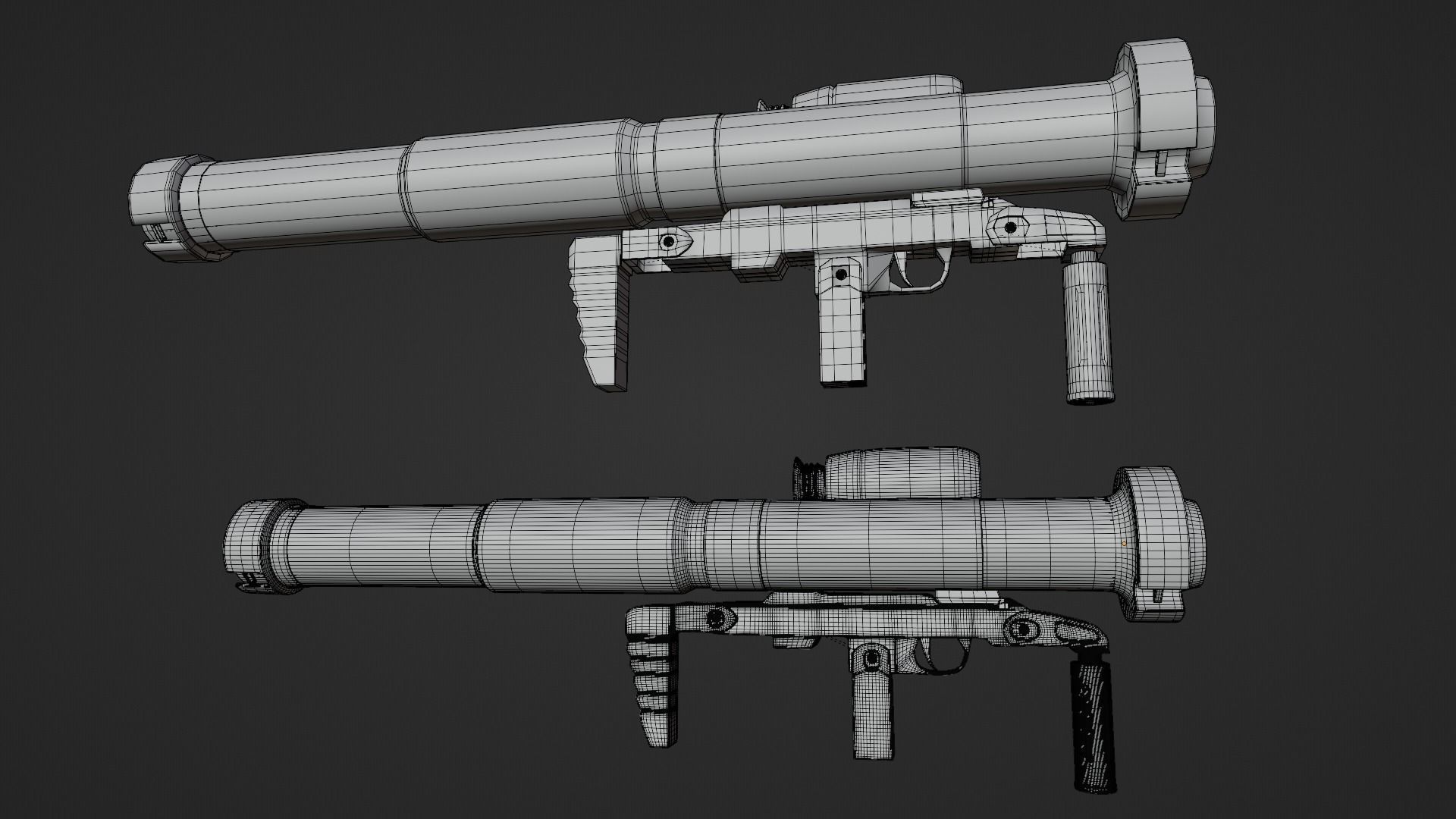 Panzerfaust 3 - German modern anti-tank weapon Low-poly 3D model_15