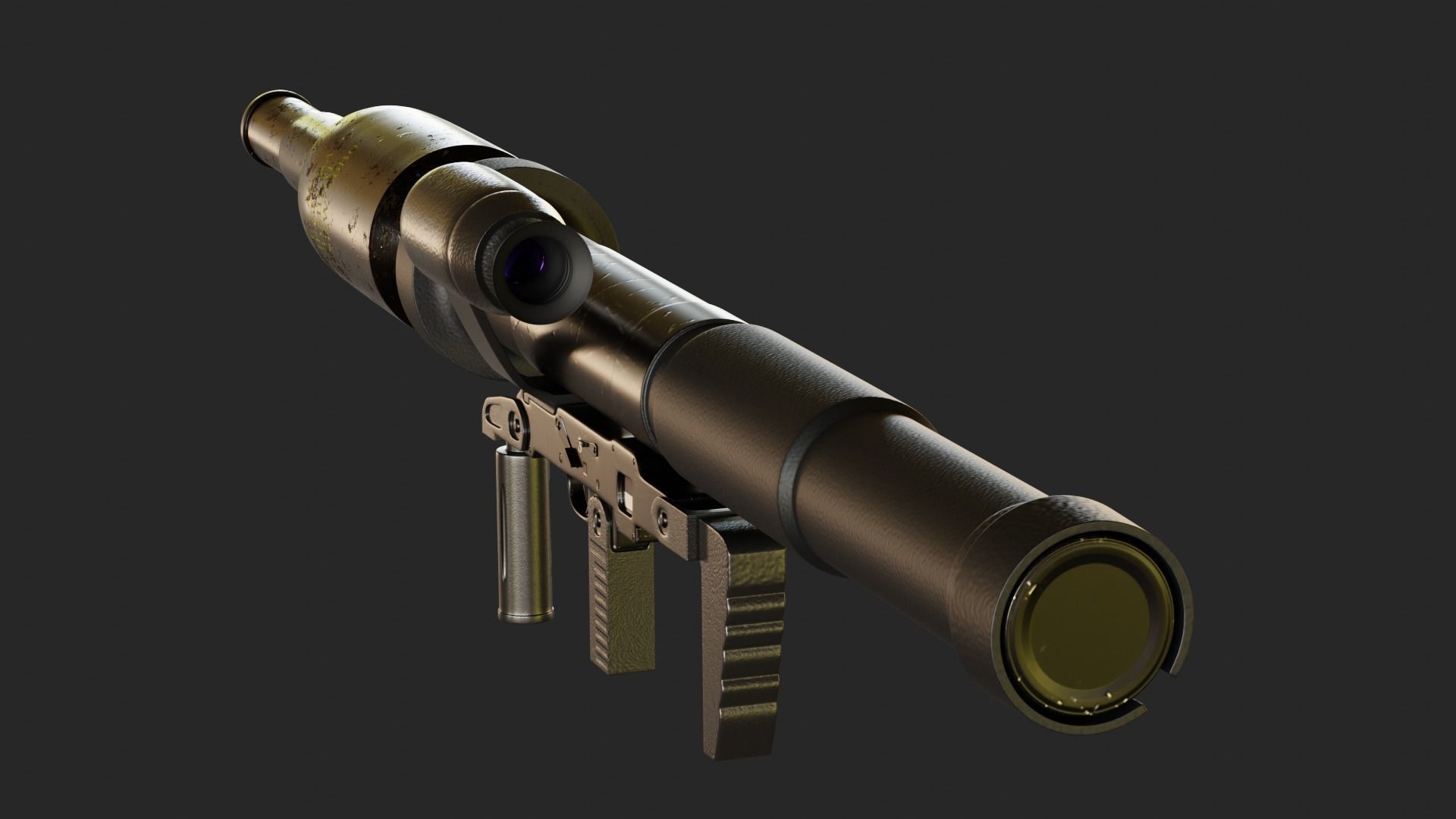 Panzerfaust 3 - German modern anti-tank weapon Low-poly 3D model_11