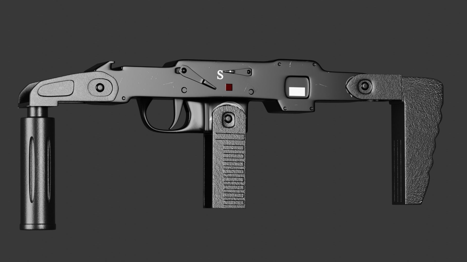 Panzerfaust 3 - German modern anti-tank weapon Low-poly 3D model_9