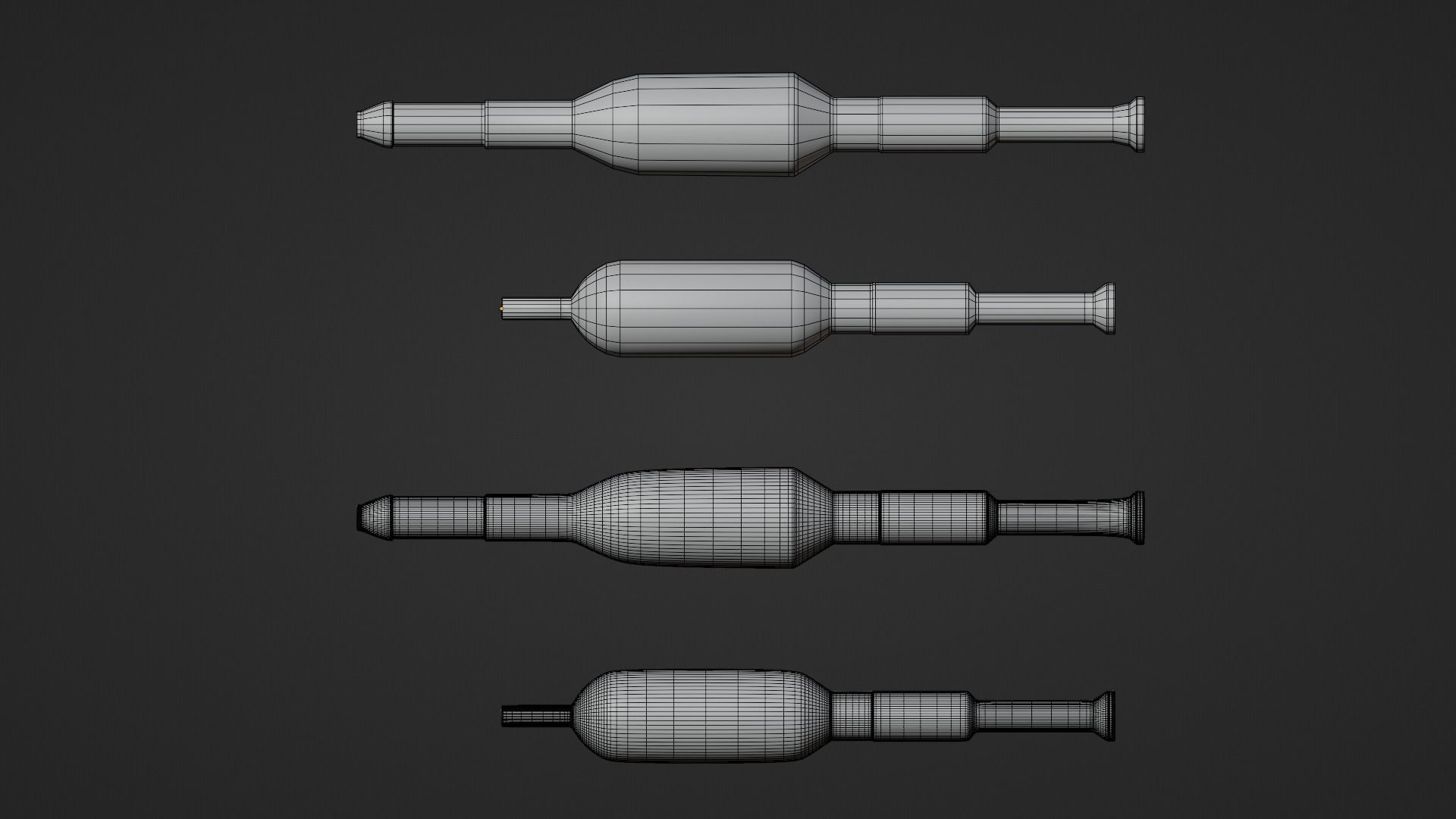 Panzerfaust 3 - German modern anti-tank weapon Low-poly 3D model_17