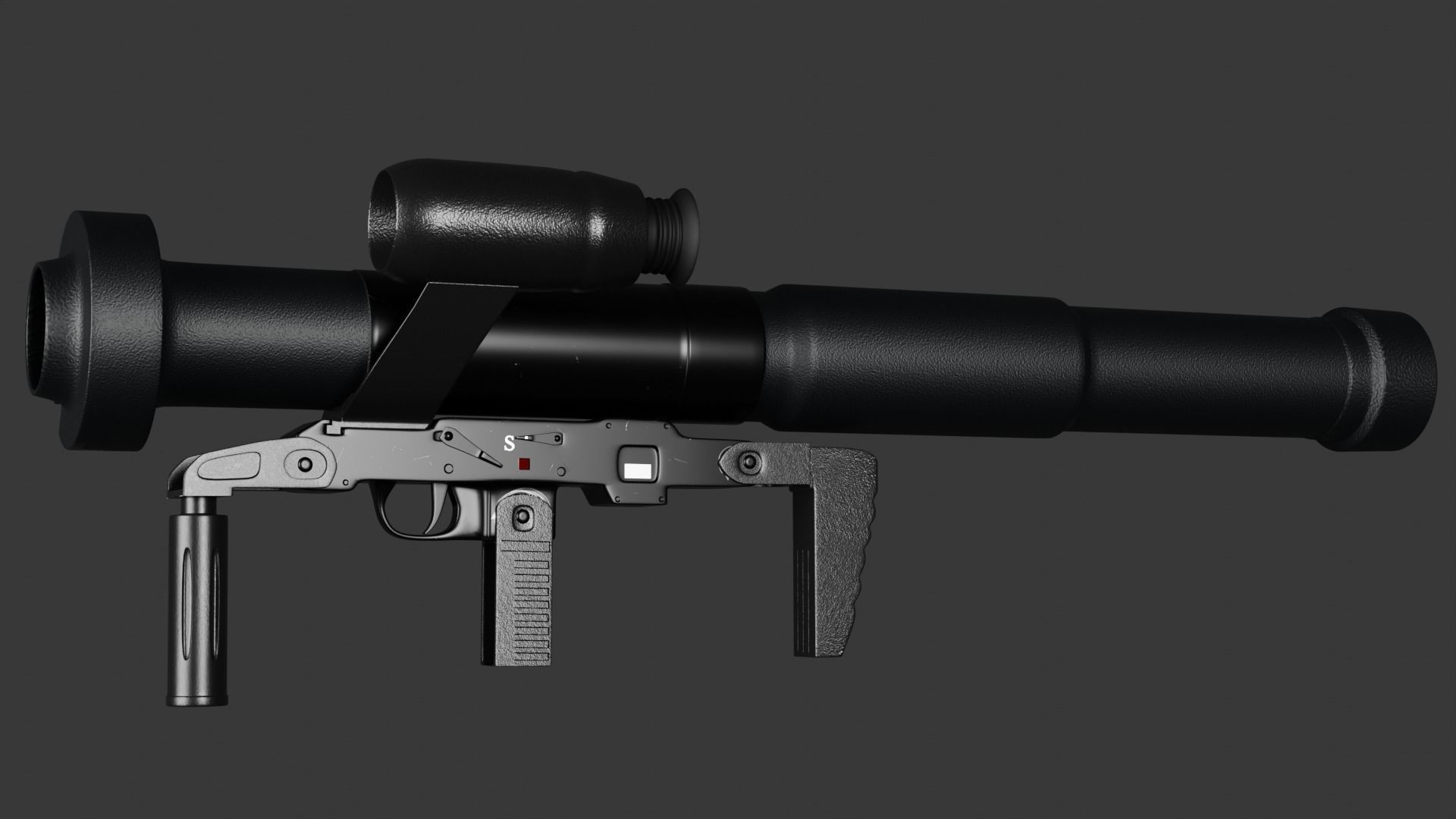 Panzerfaust 3 - German modern anti-tank weapon Low-poly 3D model_8