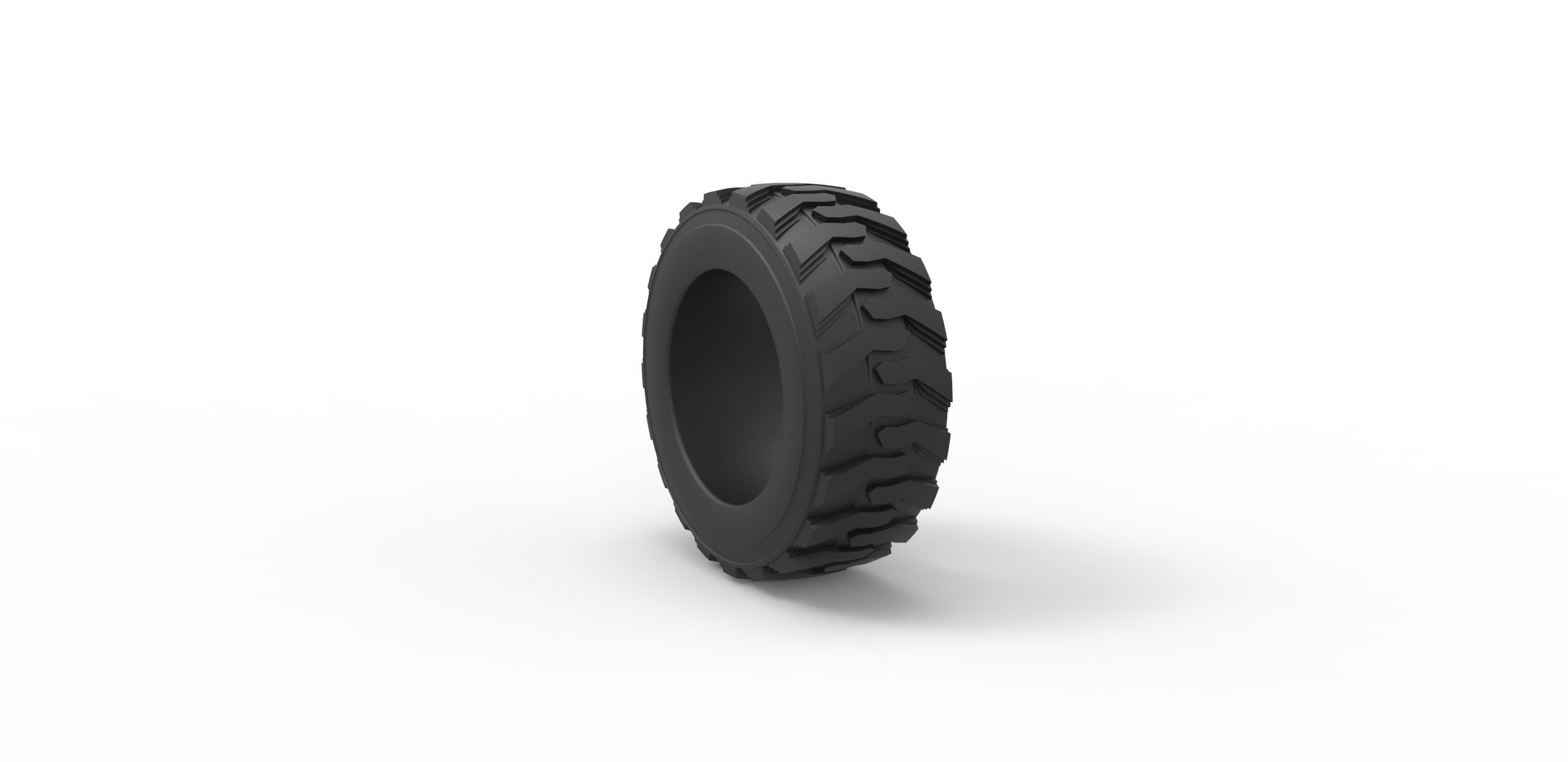 Heavy equipment tire Scale 1 to 25 3D print model_7