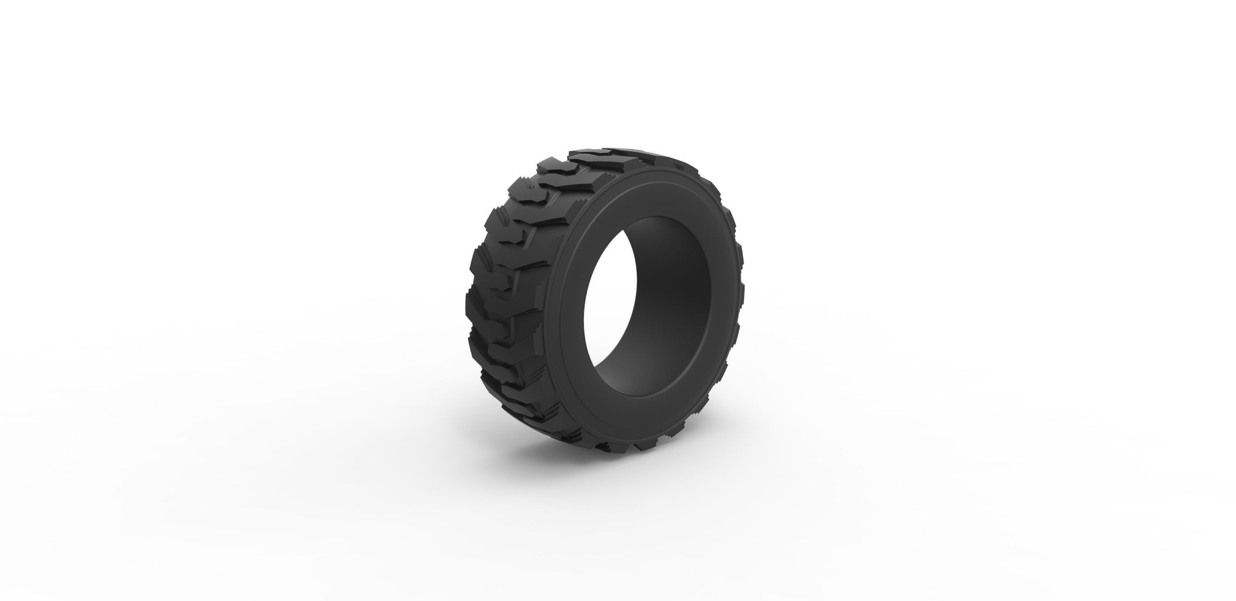 Heavy equipment tire Scale 1 to 25 3D print model_1