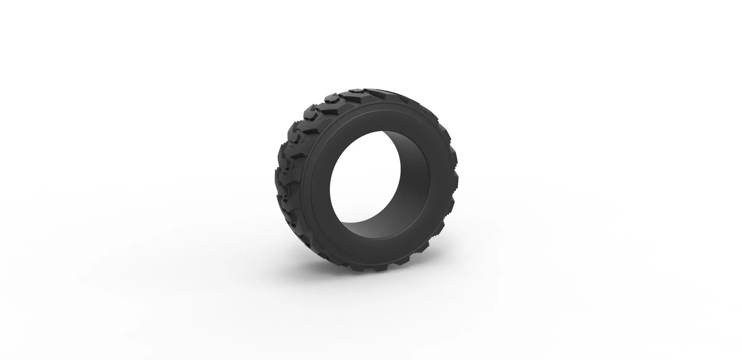 Heavy equipment tire Scale 1 to 25 3D print model_0