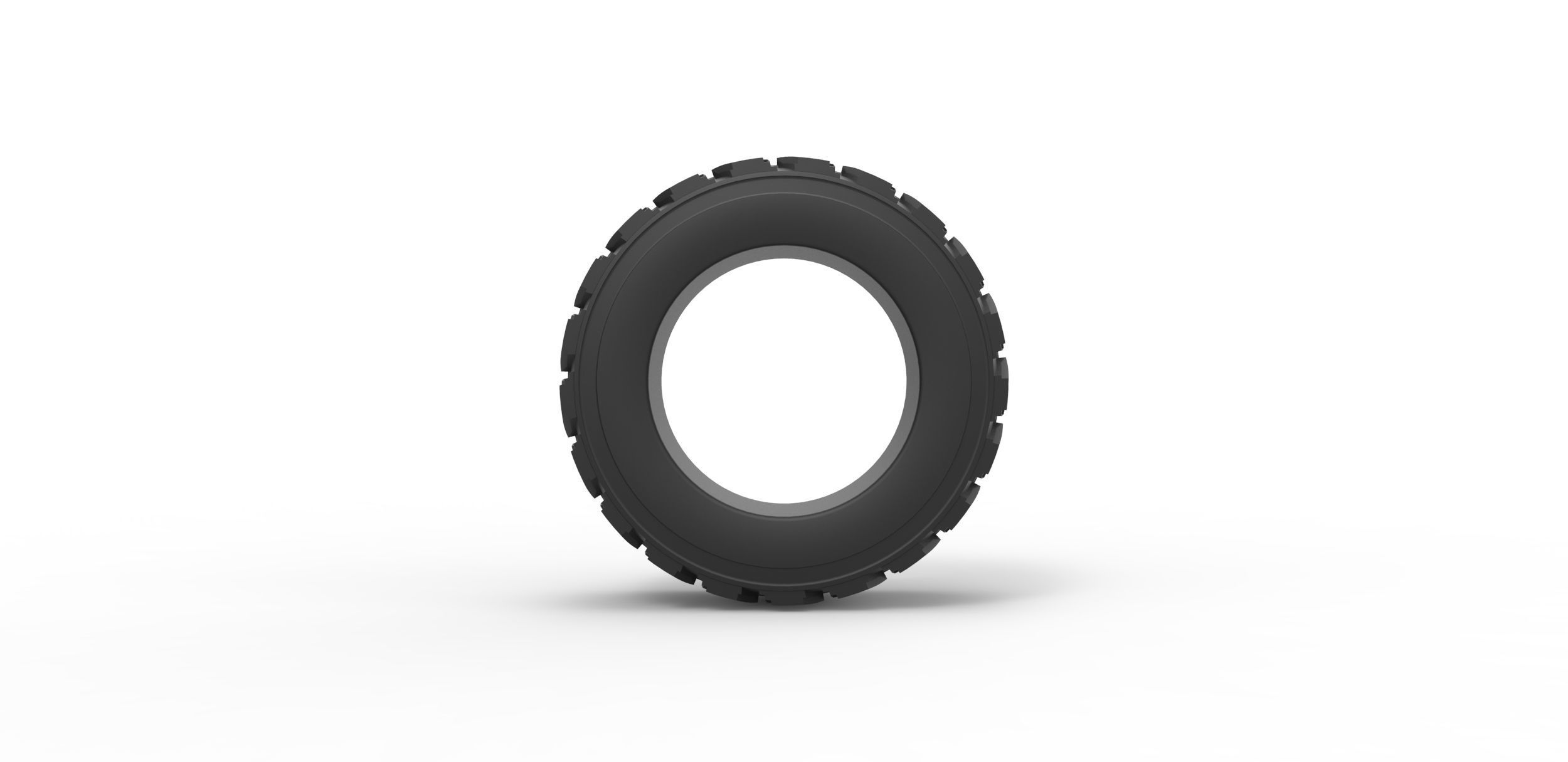 Heavy equipment tire Scale 1 to 25 3D print model_4