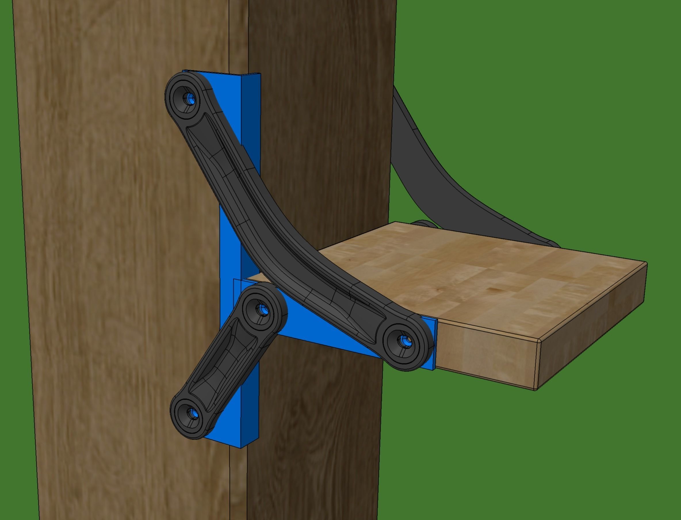 Foldable drink table 3D print model_14