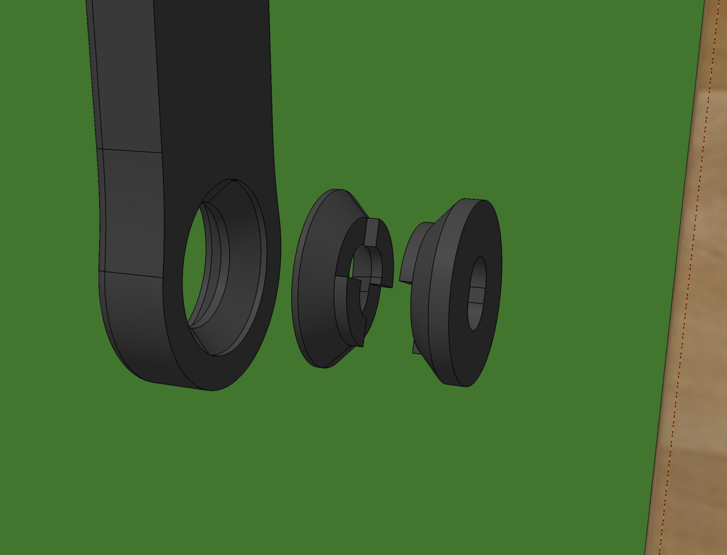 Foldable drink table 3D print model_13