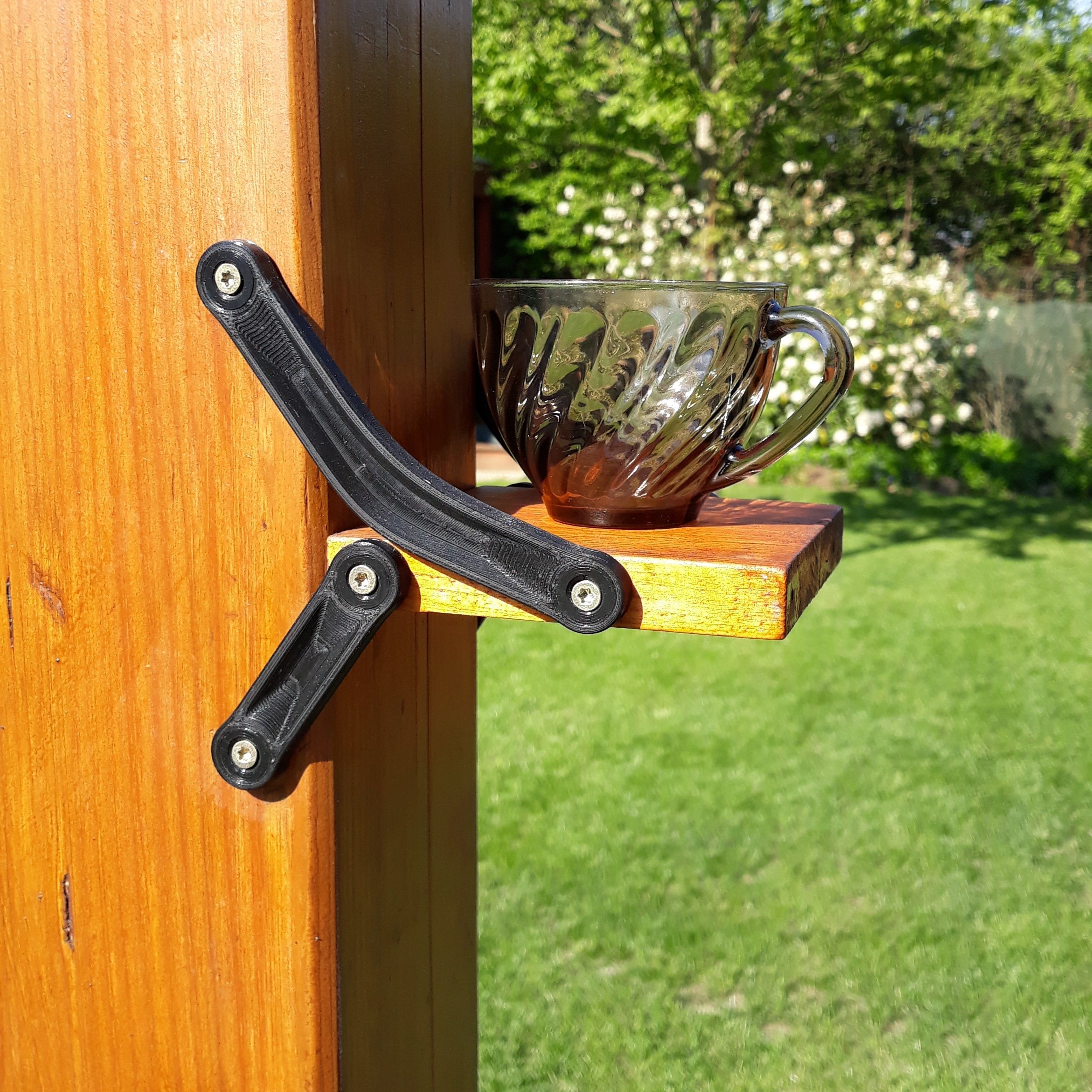 Foldable drink table 3D print model_7