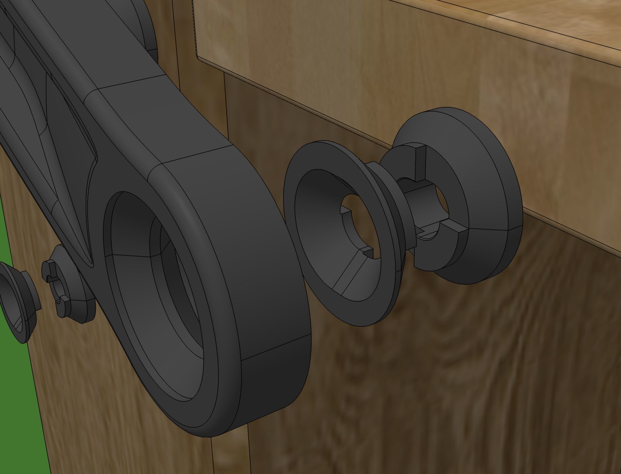 Foldable drink table 3D print model_12