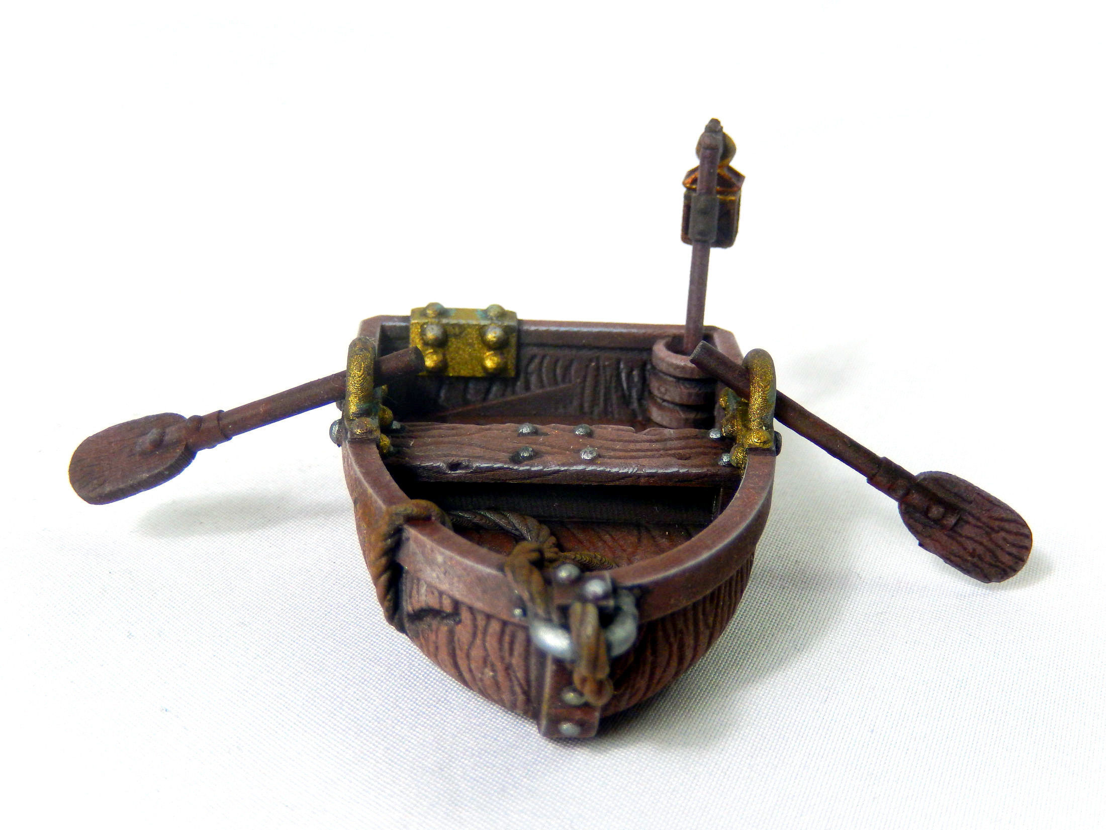Boat With Sails And Row Boat Pack 3D print model_6