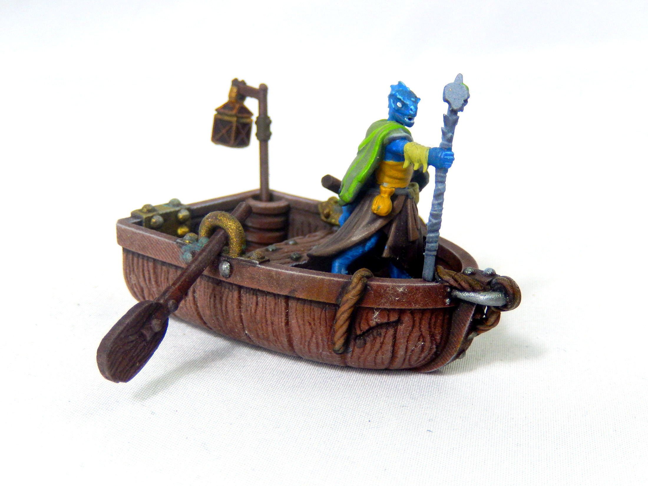 Boat With Sails And Row Boat Pack 3D print model_11