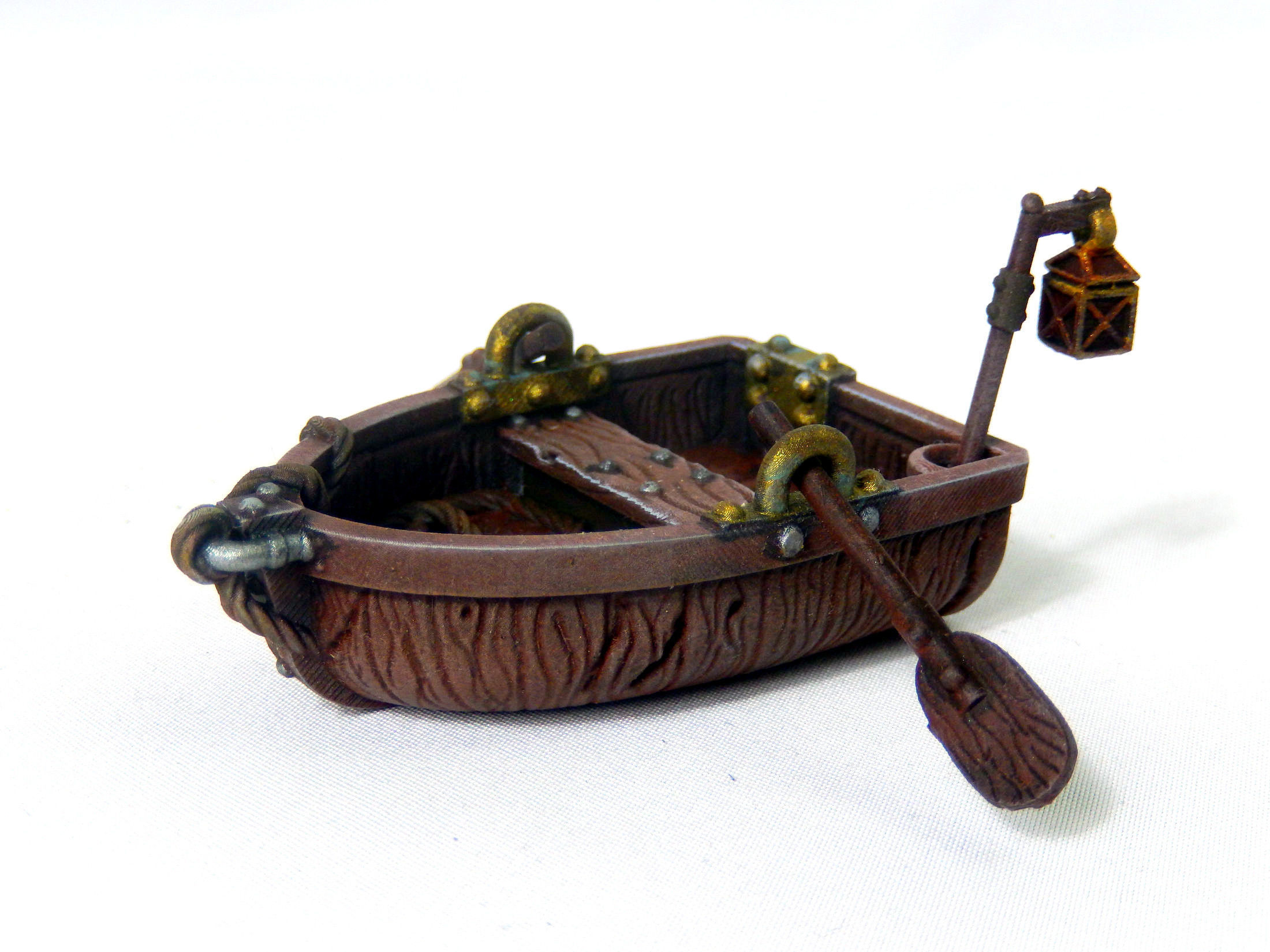 Boat With Sails And Row Boat Pack 3D print model_12
