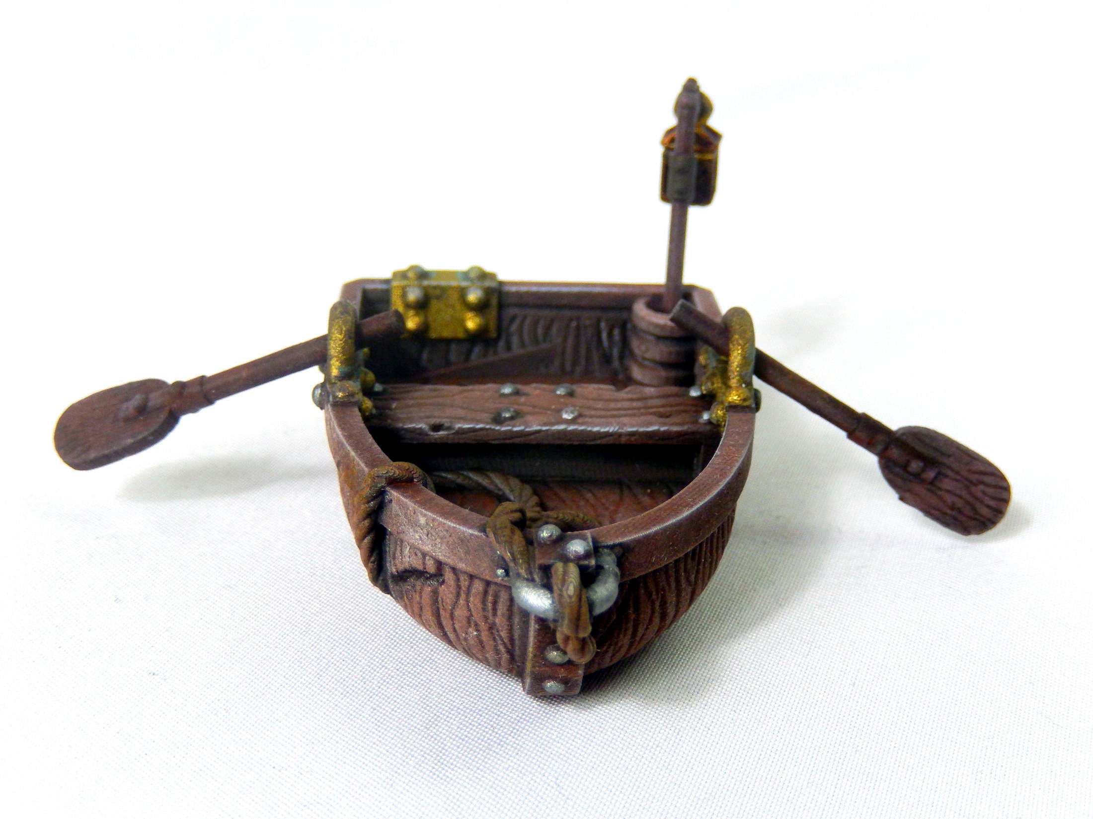 Boat With Sails And Row Boat Pack 3D print model_5