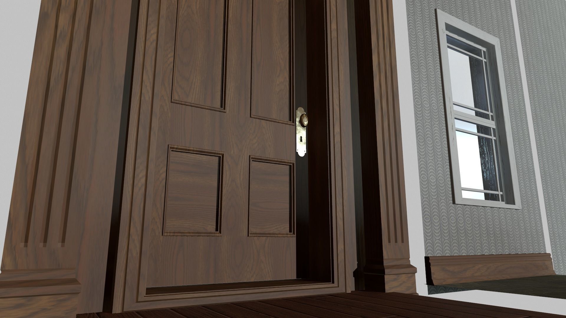 Modular House Interior Low-poly 3D model_7