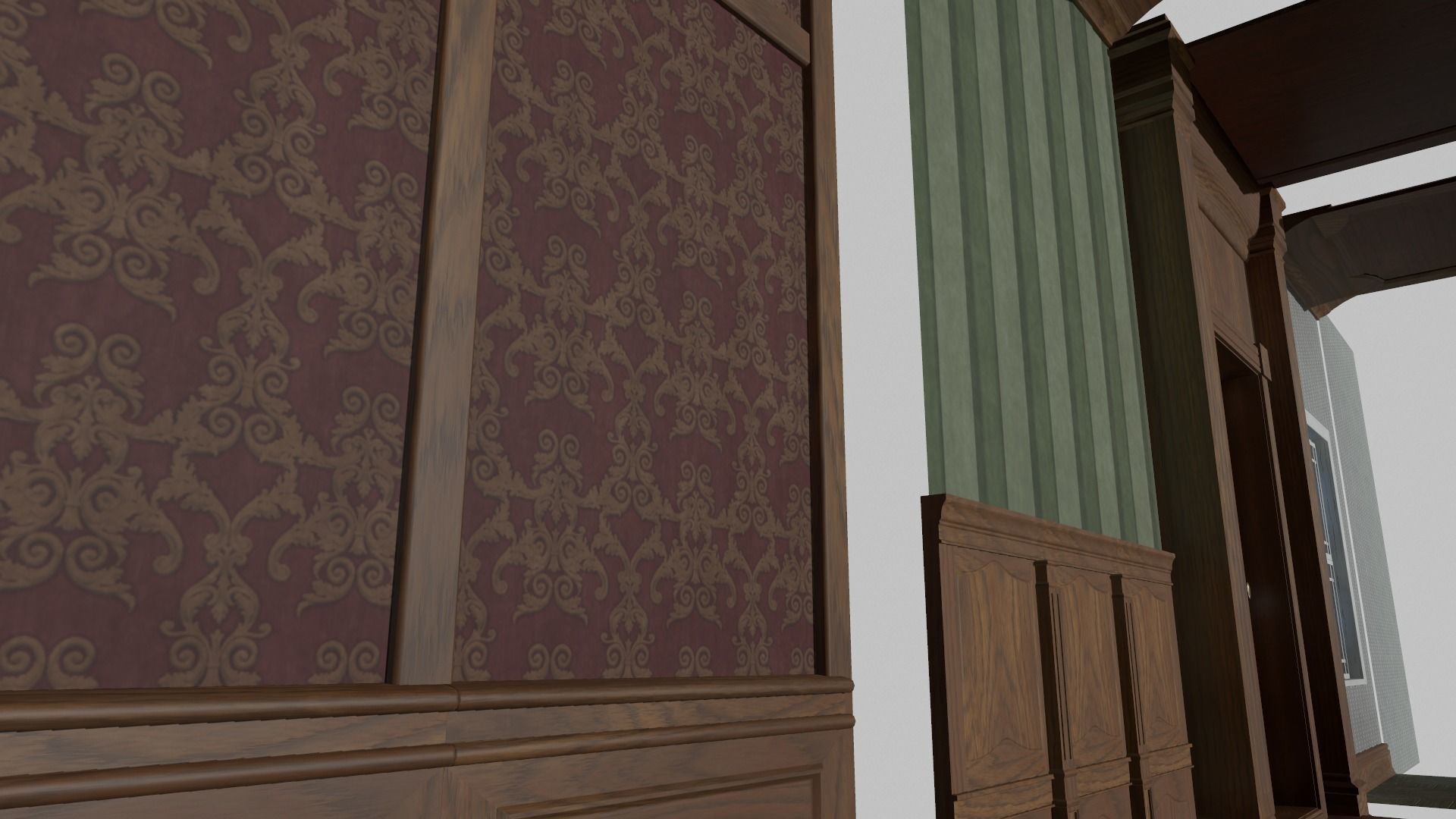 Modular House Interior Low-poly 3D model_5