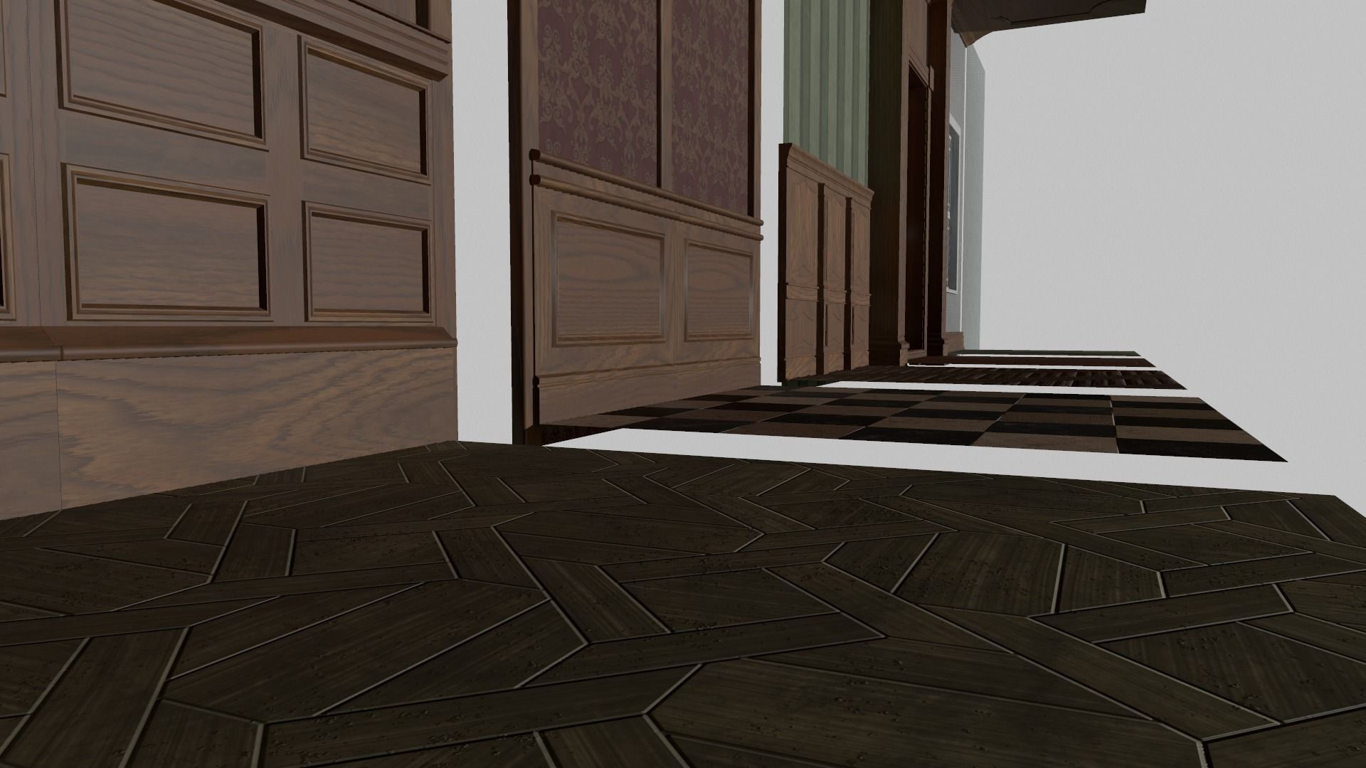 Modular House Interior Low-poly 3D model_6