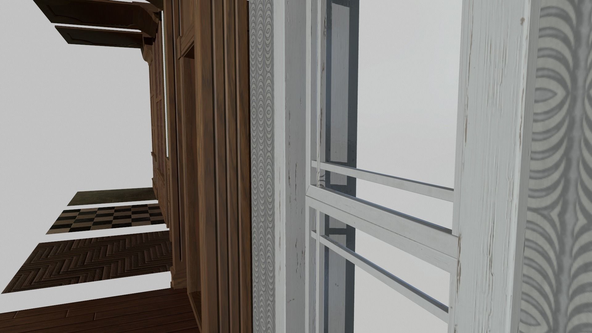 Modular House Interior Low-poly 3D model_2