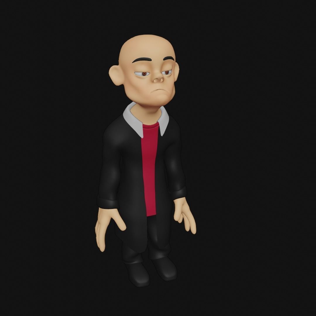 Character animated Low-poly 3D model_9
