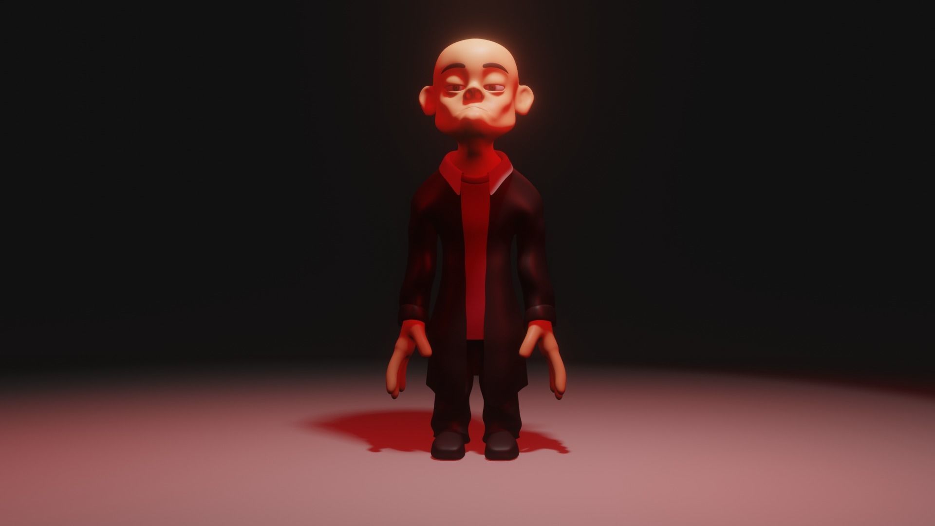 Character animated Low-poly 3D model_5