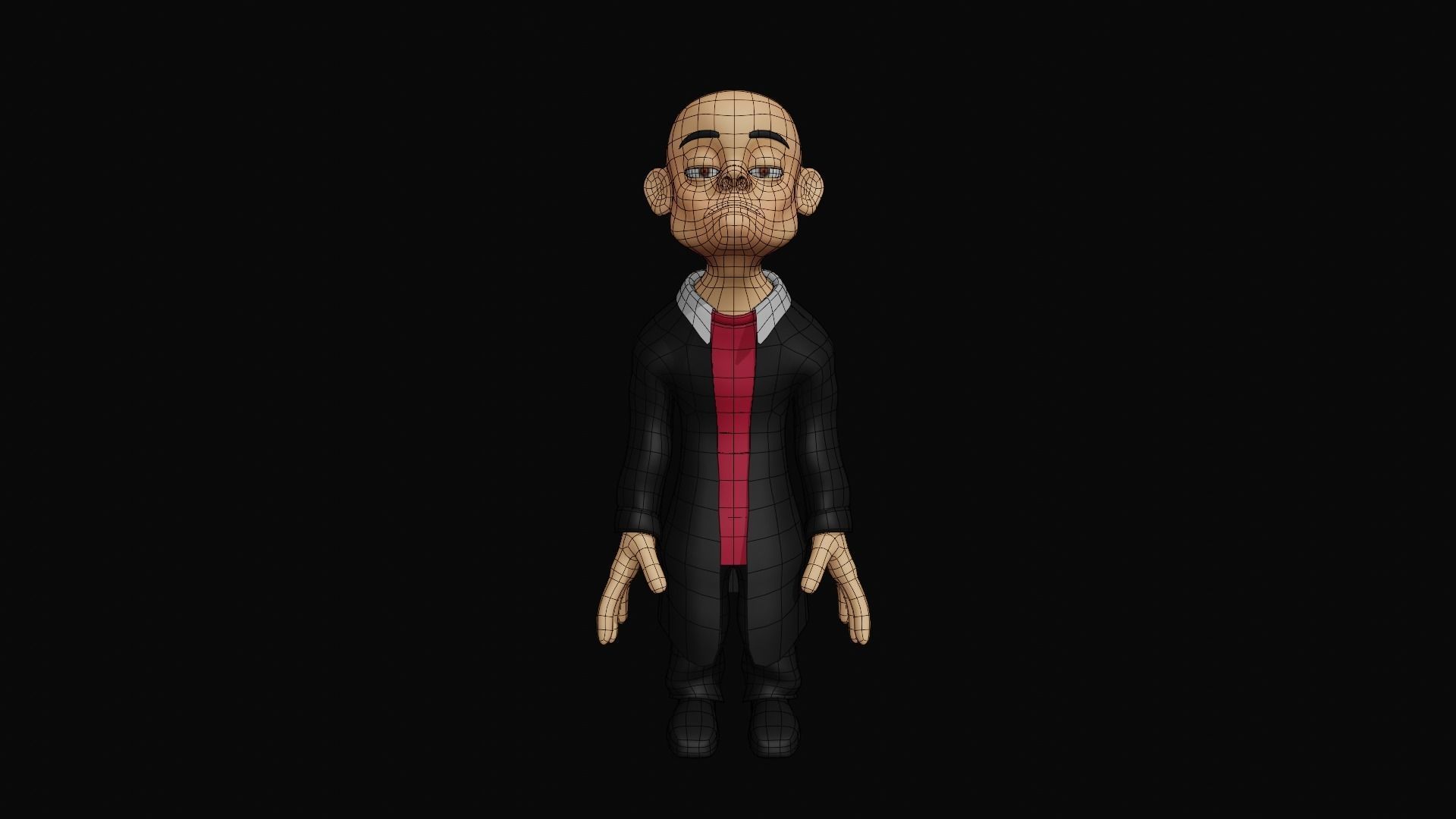 Character animated Low-poly 3D model_11