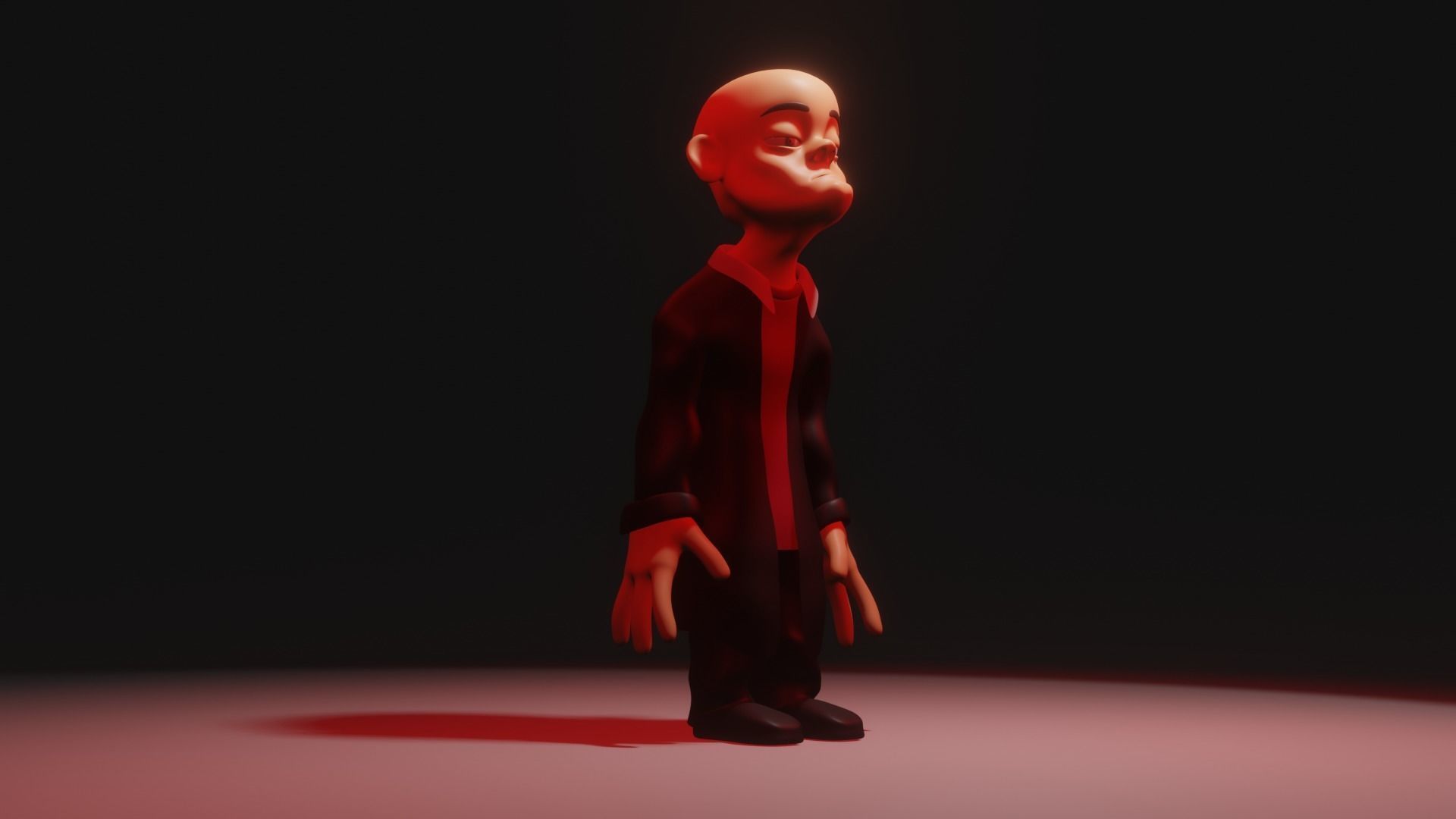 Character animated Low-poly 3D model_6