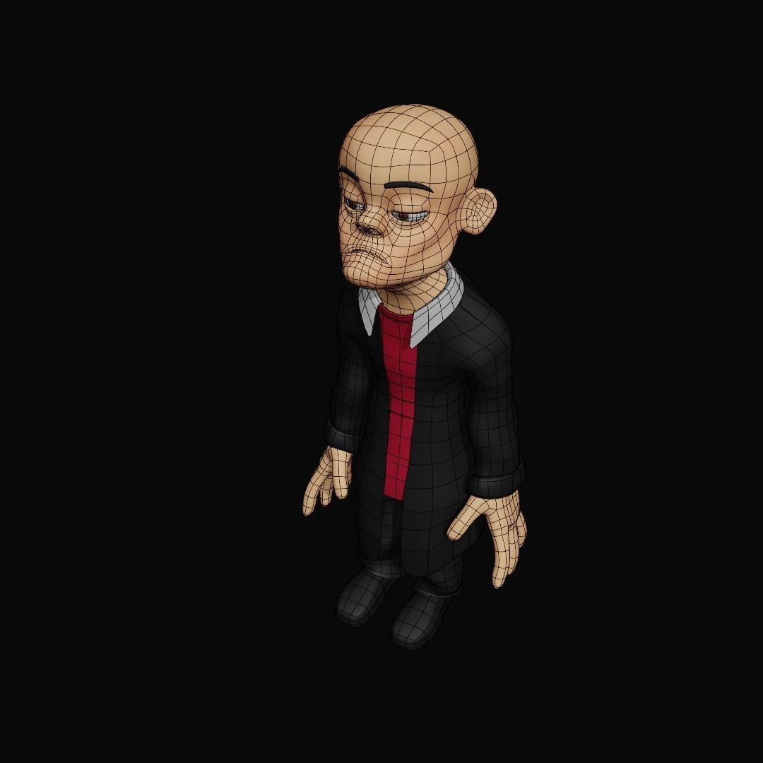 Character animated Low-poly 3D model_14