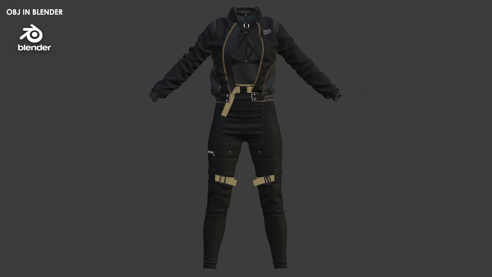 Girls Outfit 7- Marvelous Designer with Video Process 3D model_6