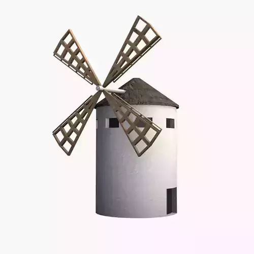Windmill Low-poly 3D model