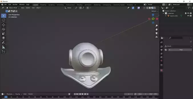 DeepUnderWaterMask helmet