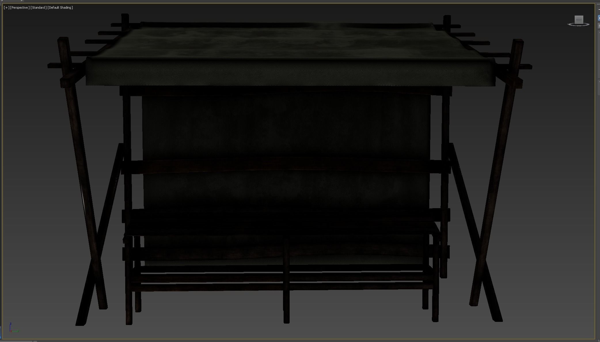 Market Stall Cotton Low-poly 3D model_8