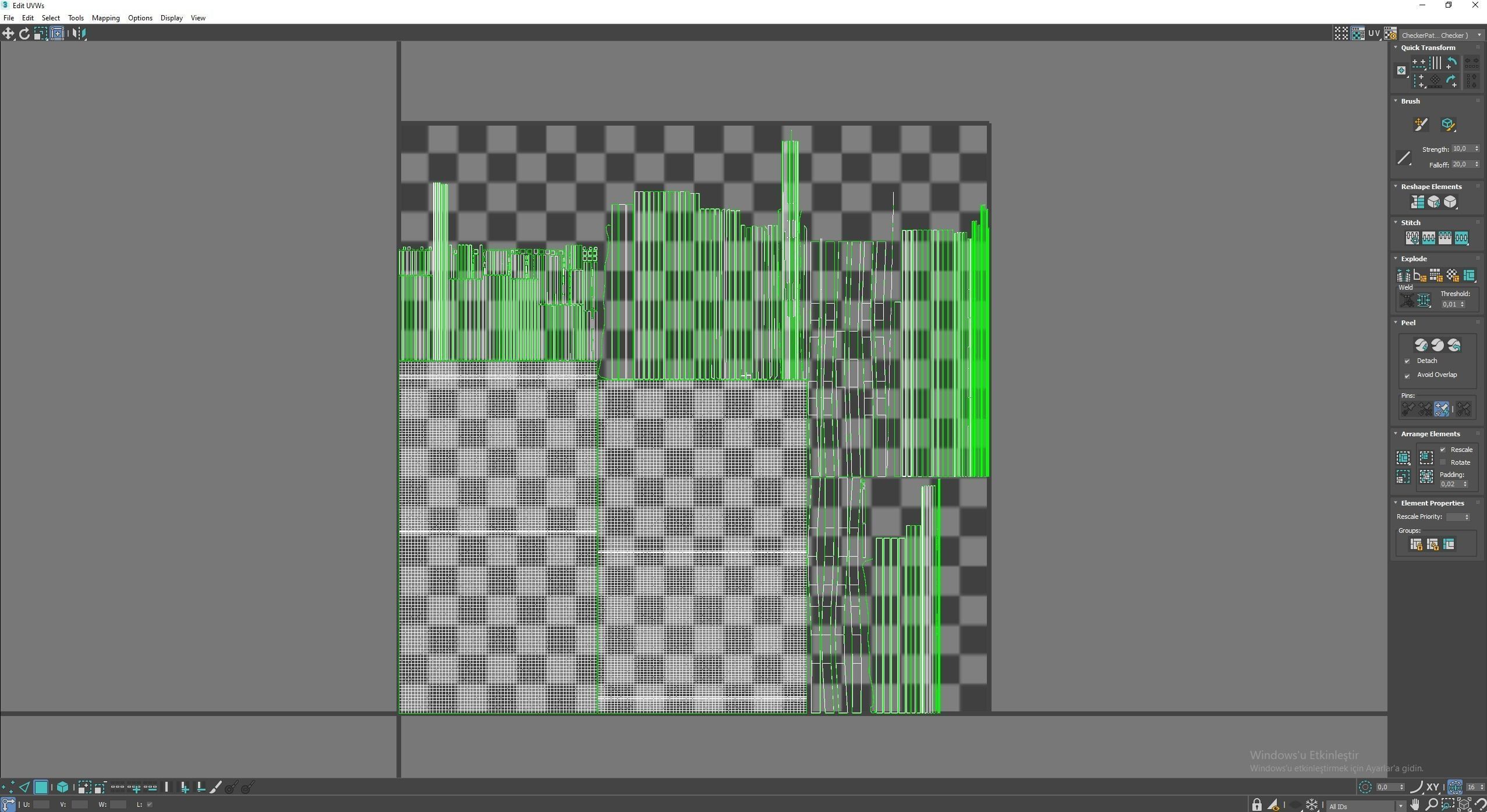 Market Stall Cotton Low-poly 3D model_9