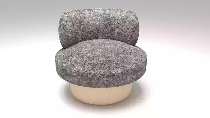 koltuk chair with wooden base